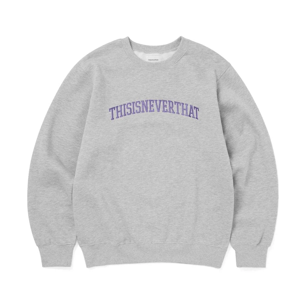 Arch-logo Crewneck - Grey Heather