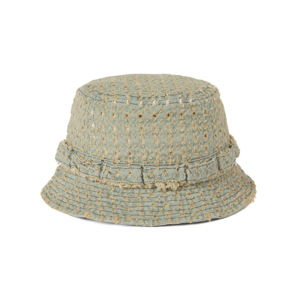 Damaged Denim Jungle Bucket Hat - Image 2