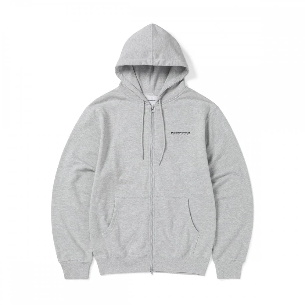 DSN-Logo Zip Hoodie - Grey Heather