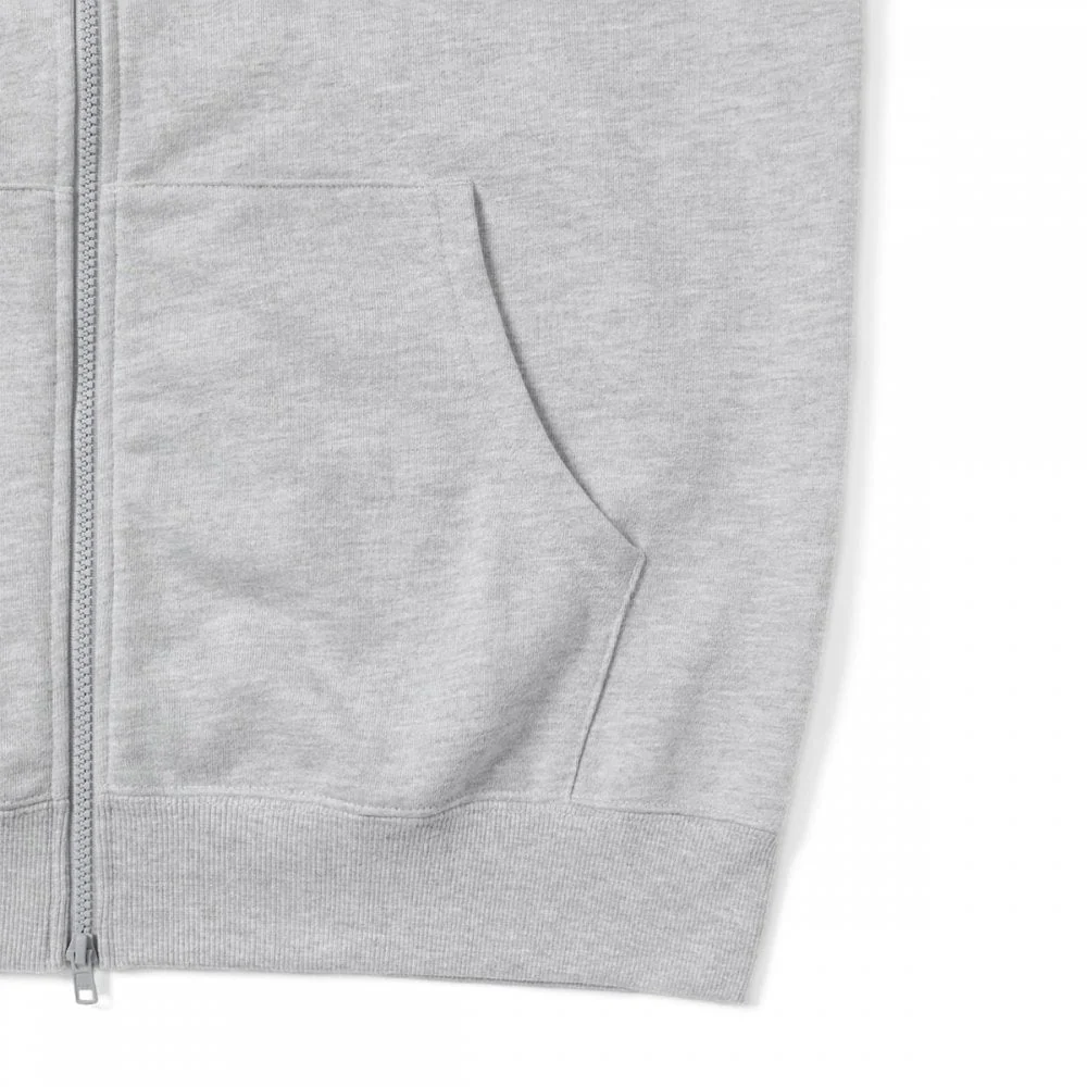 DSN-Logo Zip Hoodie - Grey Heather - Image 7
