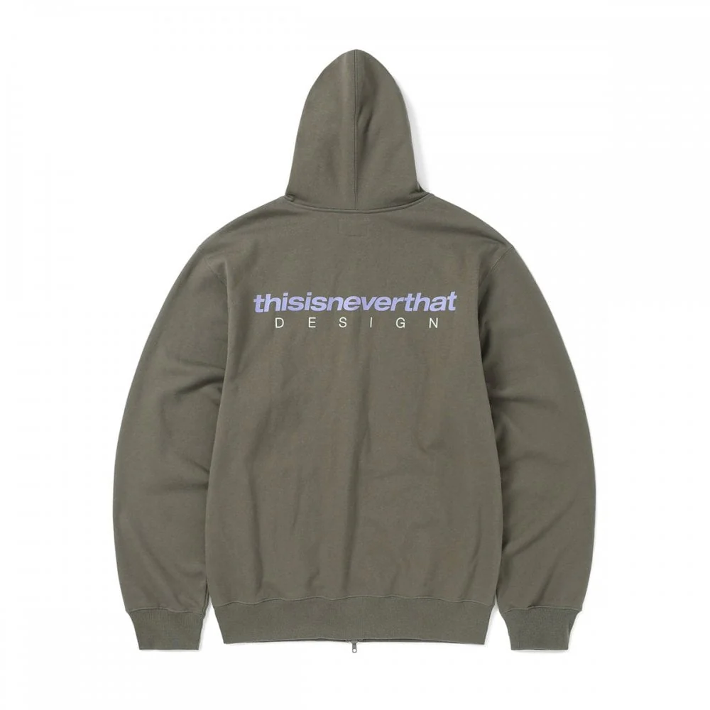 DSN-Logo Zip Hoodie - Mocha - Image 4