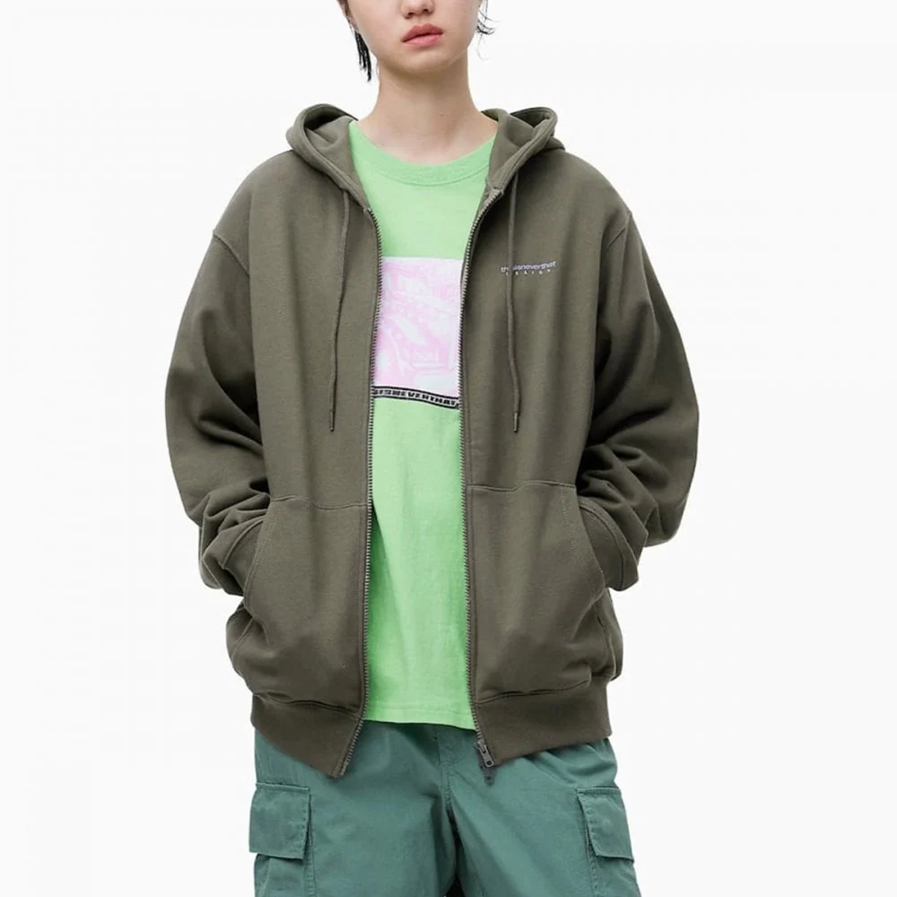 DSN-Logo Zip Hoodie - Mocha - Image 9