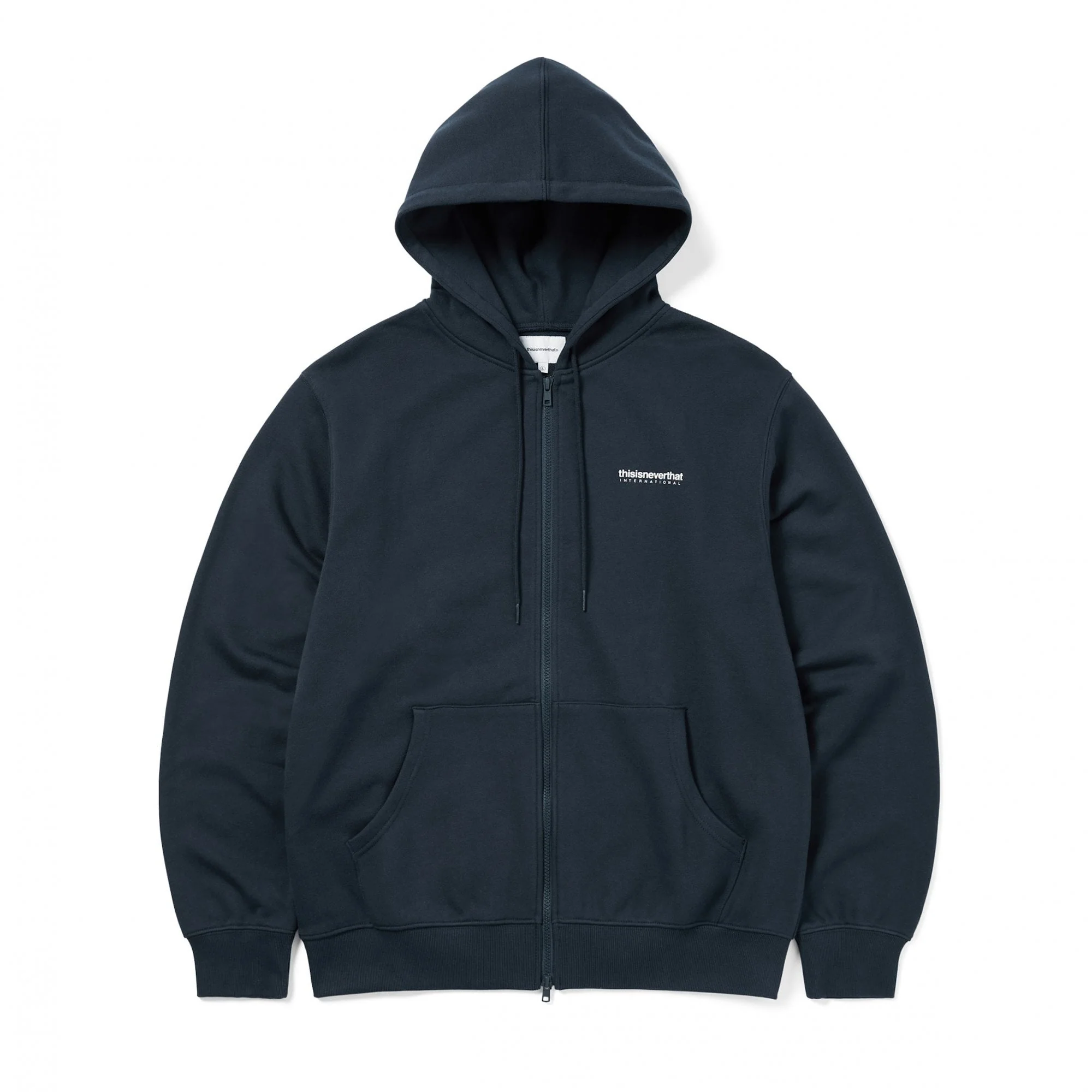 INTL Logo Zip Up Hoodie - Navy