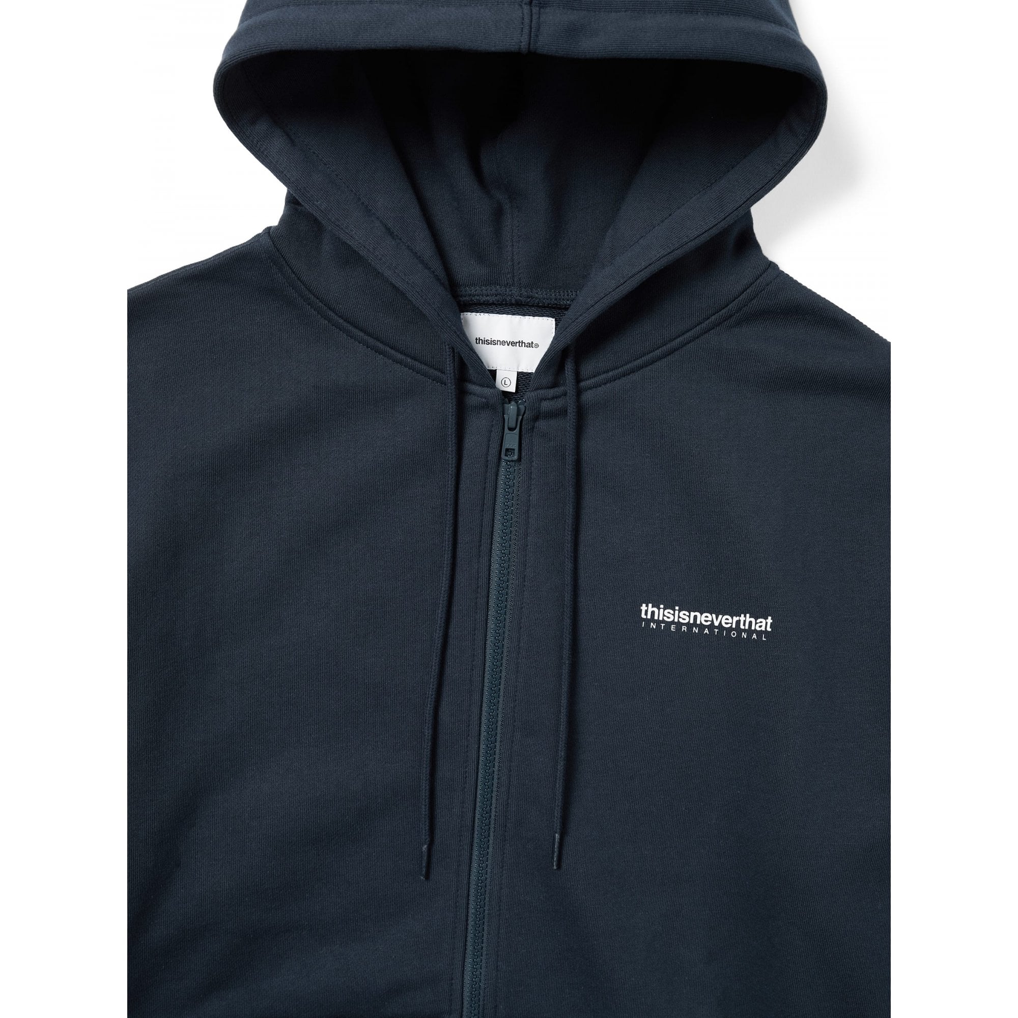 INTL Logo Zip Up Hoodie - Navy - Image 3