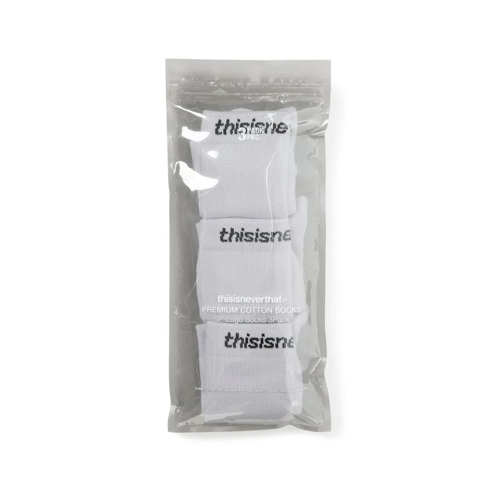 SP-Logo Socks 3 Pack - White - Image 2
