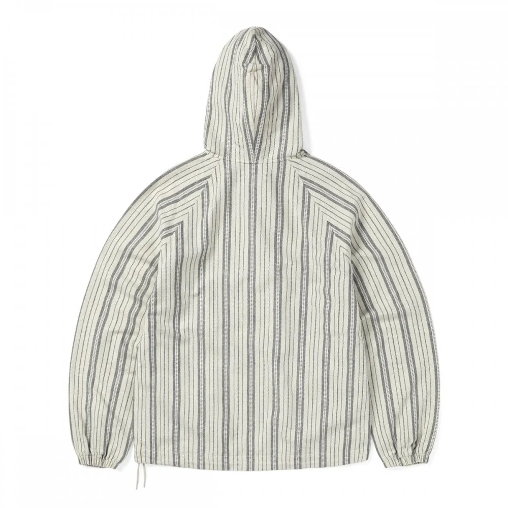 Stripe Jacquard Hoodie - Ivory - Image 3