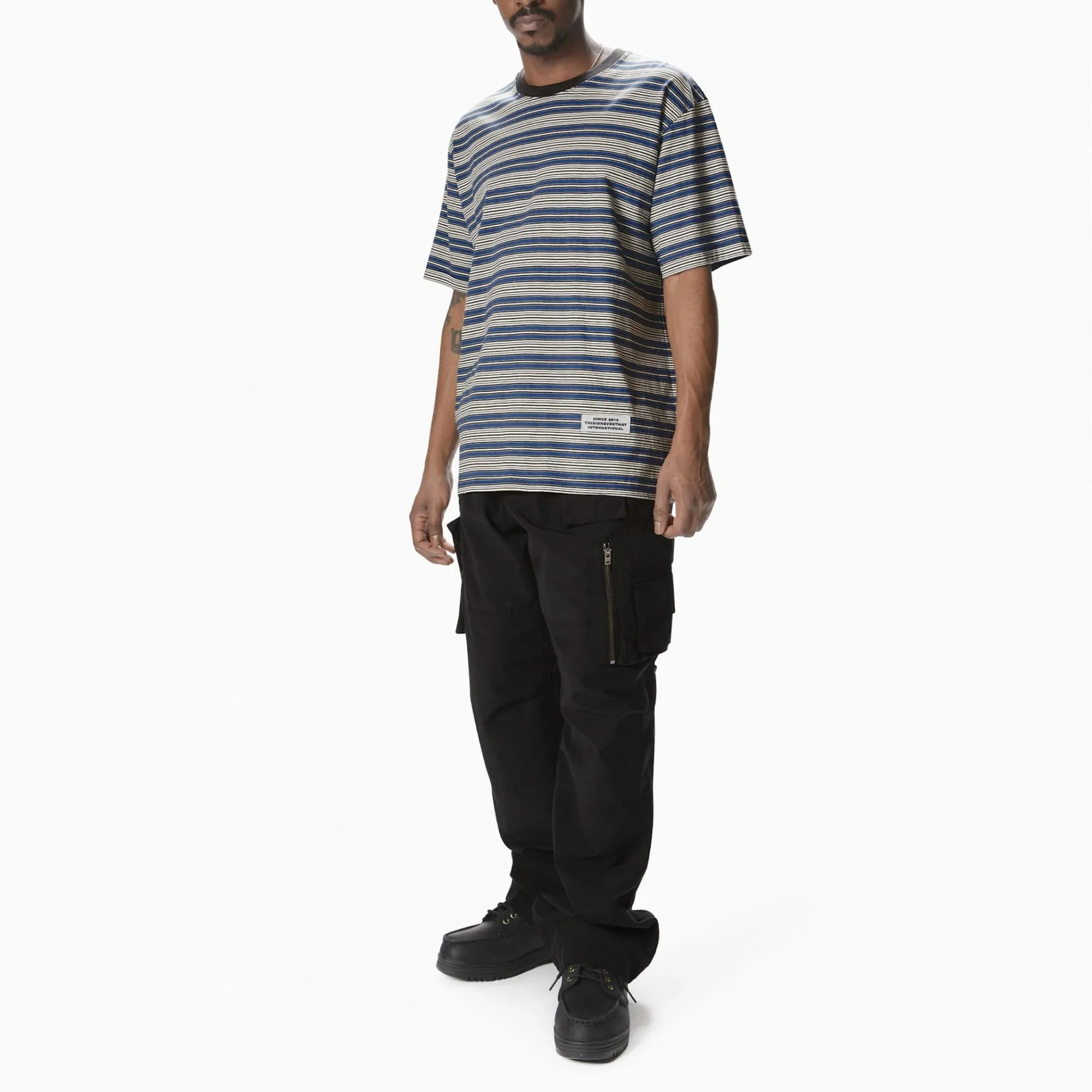 Striped Tee - Blue - Image 4