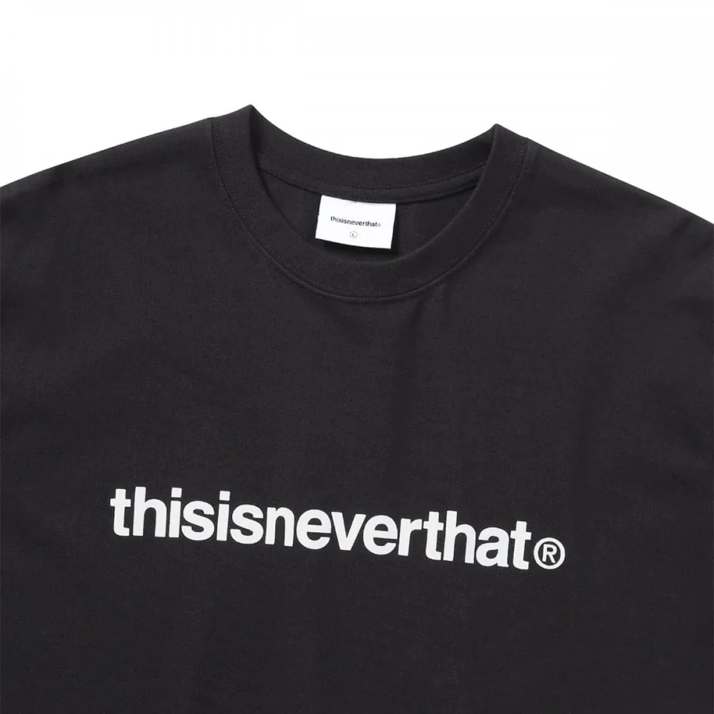 T-Logo Tee - Black - Image 4