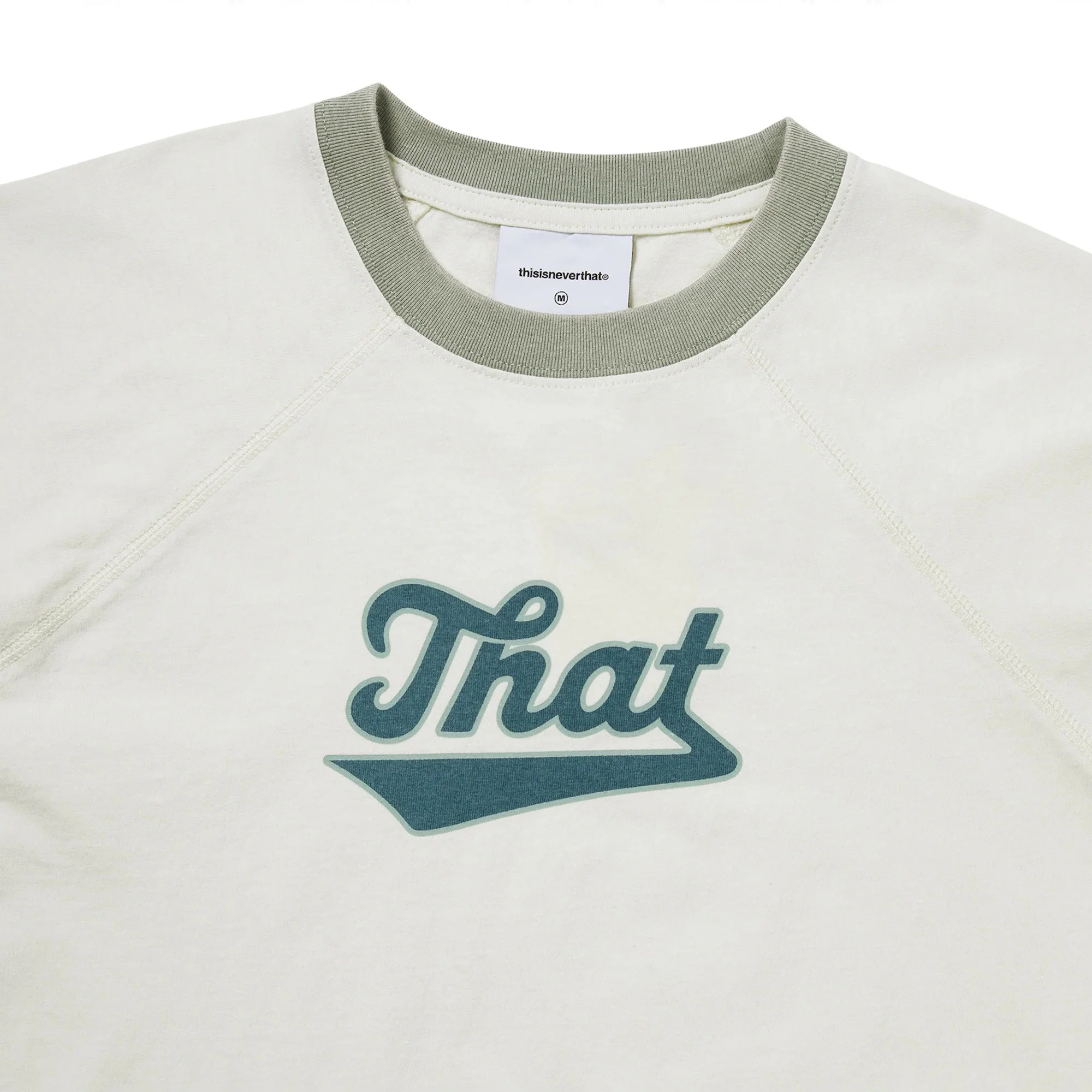 W’ Faded Raglan Tee - Yellow / Green - Image 3