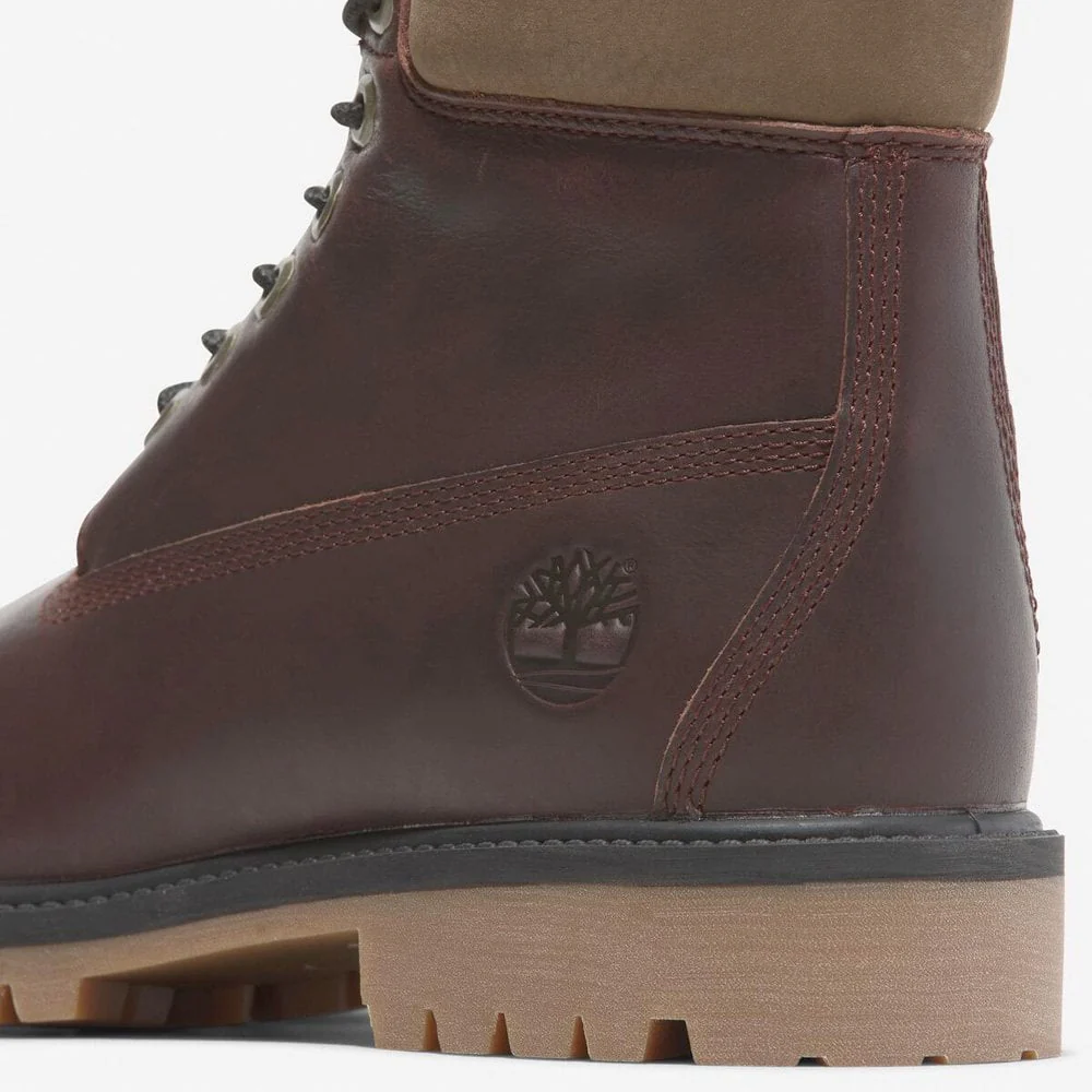 Premium 6-inch Lace Up Waterproof Boot - Burgundy Full Grain - Image 8
