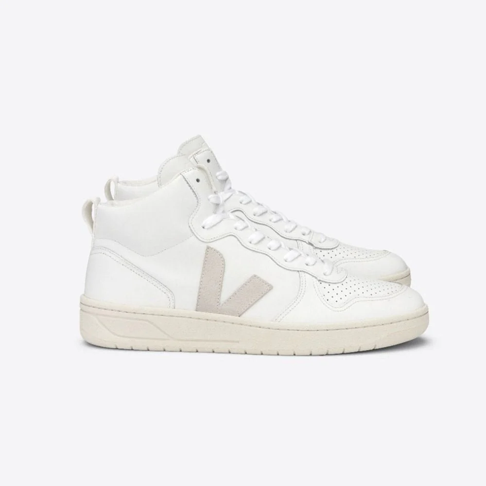 W' V-15 Leather - Extra White / Natural