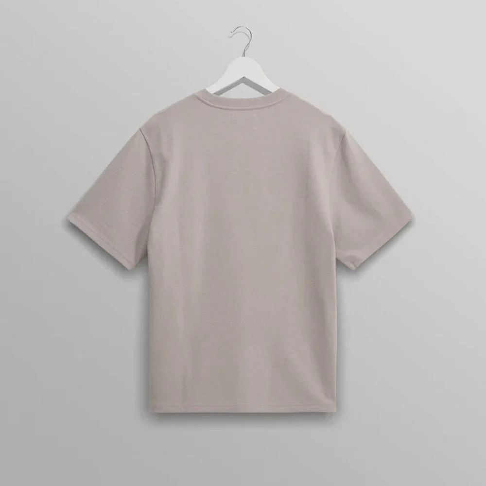 Dean Textured Organic Cotton T-Shirt - Clay - Image 2