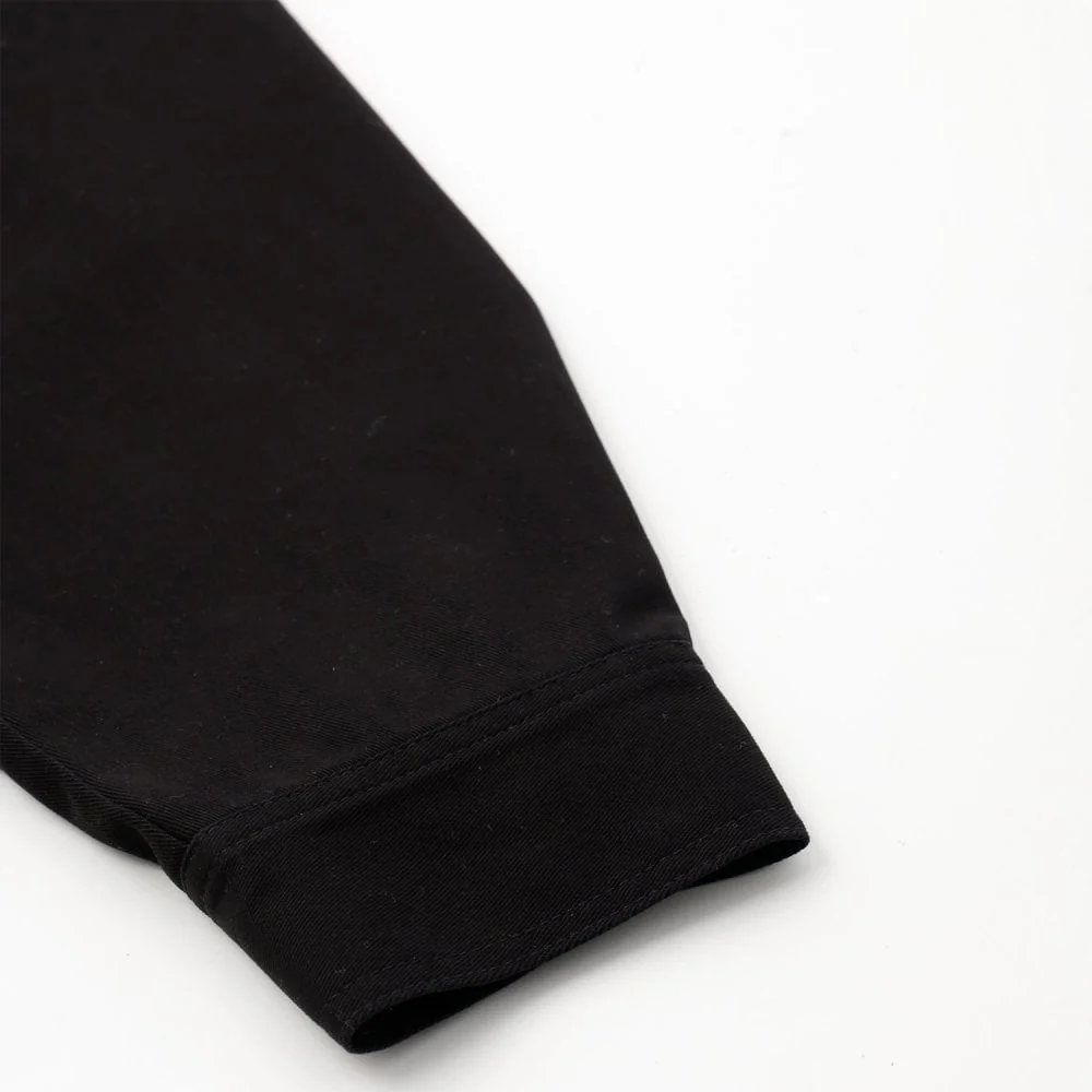Embroidered Work Jacket - Black - Image 6