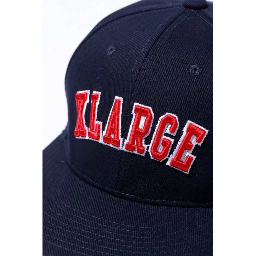 Round Logo Snapback Cap - Navy - Image 3