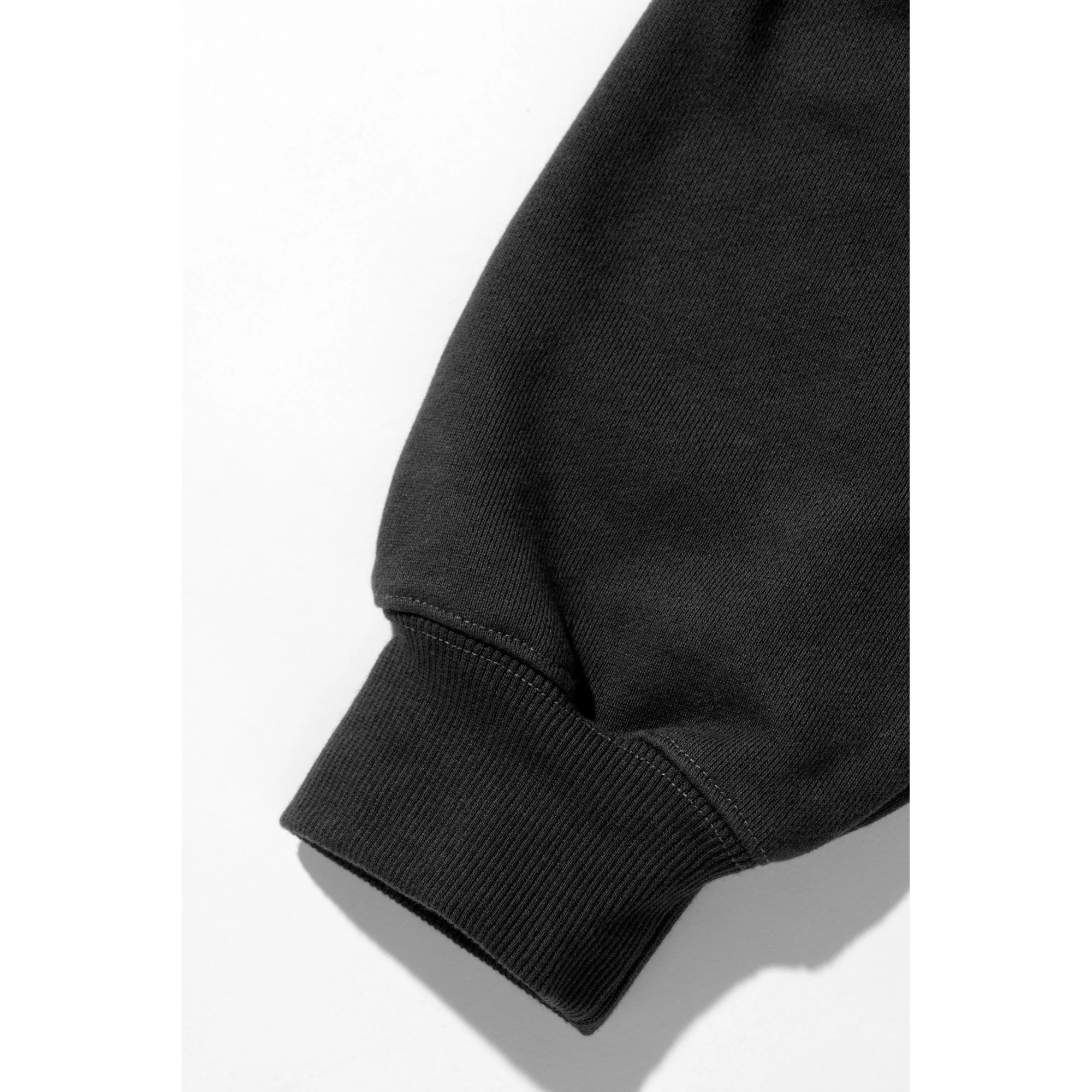 Slanted OG Zip Hooded Sweatshirt - Black - Image 5