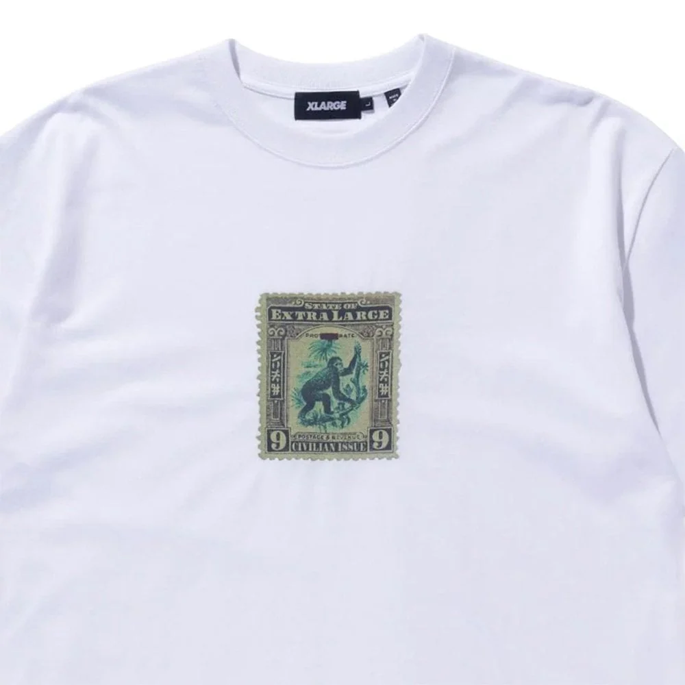 Stamp S/S Tee - White - Image 2